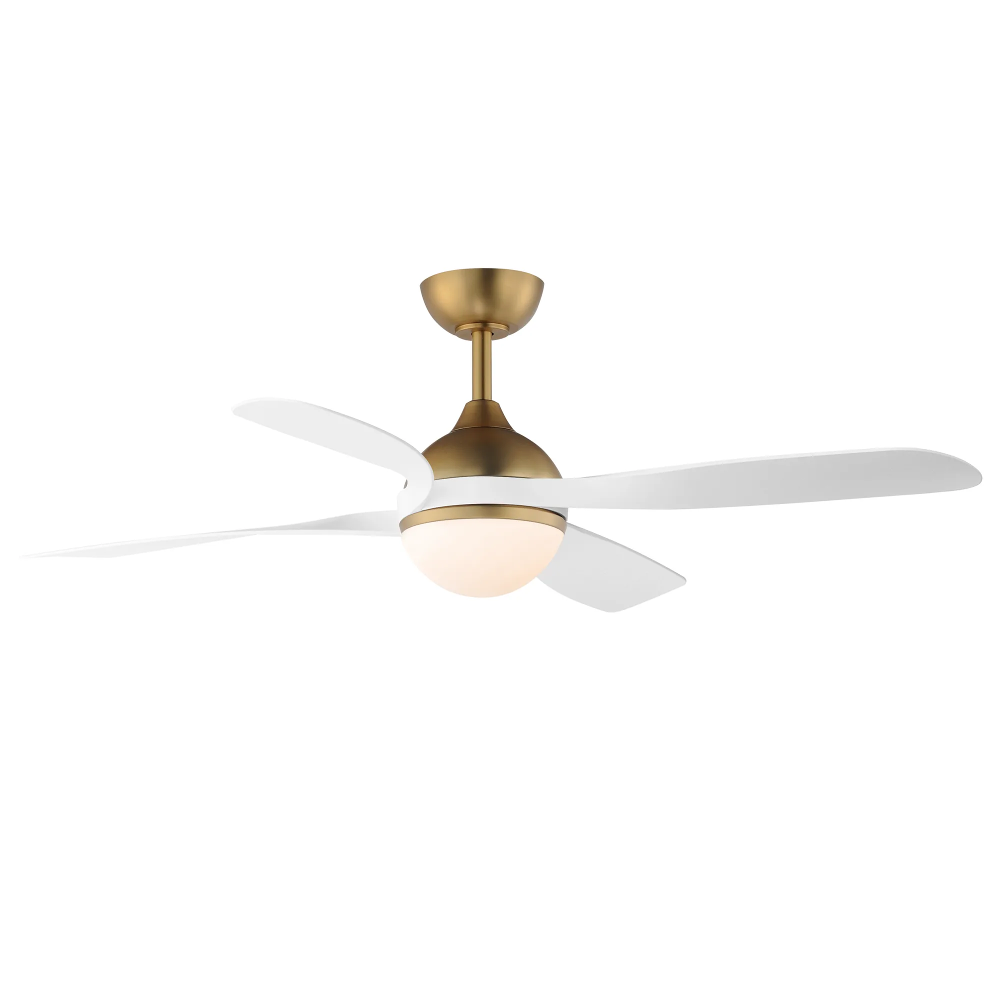 Bola 52" Ceiling Fan in Natural Aged Brass