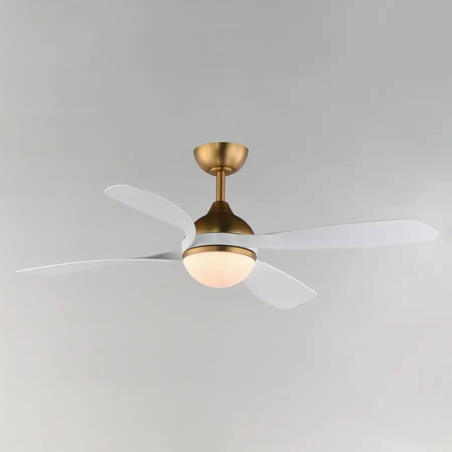 Bola 52" Ceiling Fan in Natural Aged Brass - Image 2