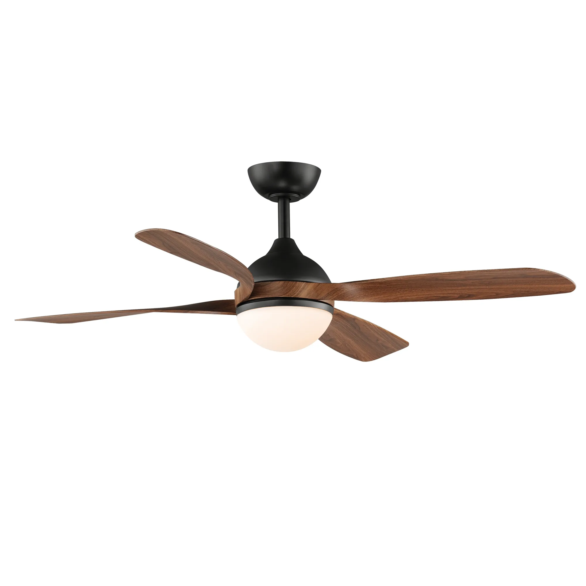 Bola 52" Ceiling Fan in Walnut / Black