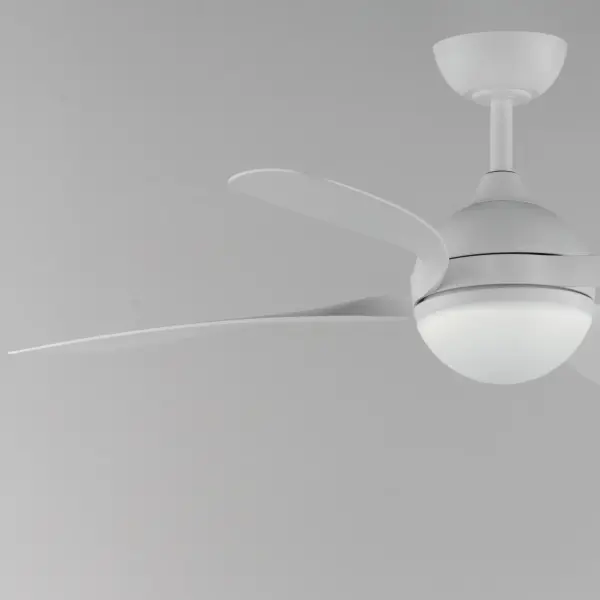 Bola 52" Ceiling Fan with LED Light in Matte White - Image 4