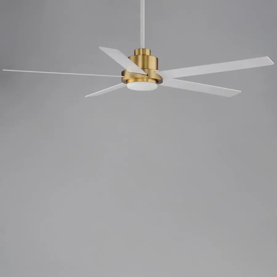 Daisy 60" Ceiling Fan in Natural Aged Brass - Image 2