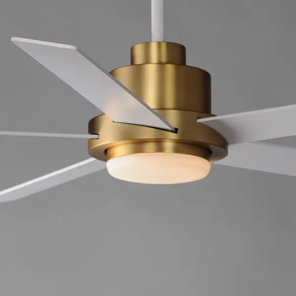 Daisy 60" Ceiling Fan in Natural Aged Brass - Image 4
