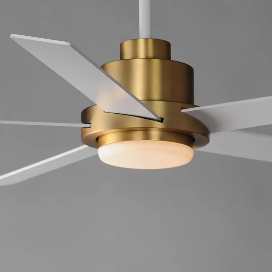 Daisy 60" Ceiling Fan in Natural Aged Brass - Image 4