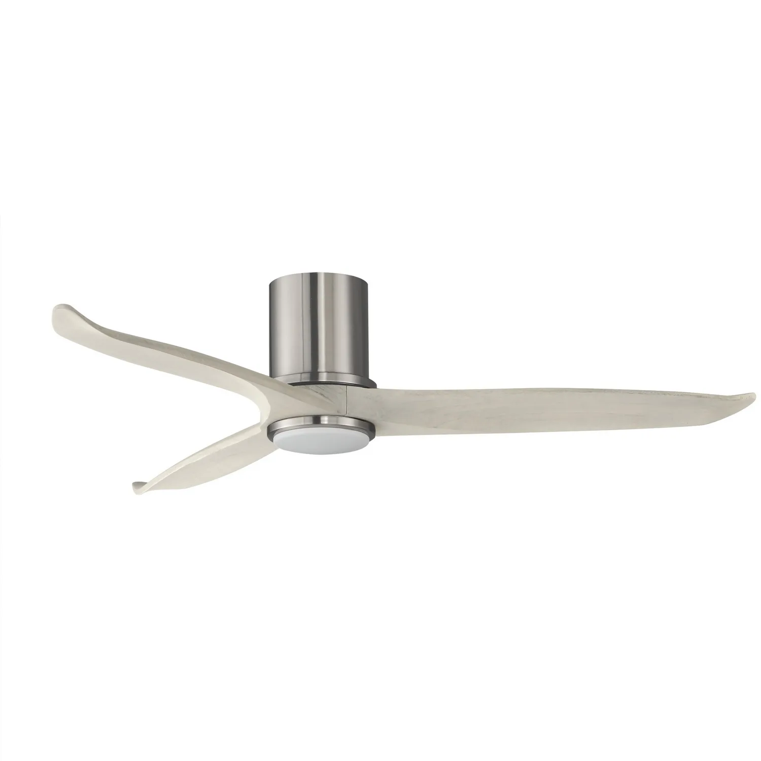 Woodwind 52" Ceiling Fan with LED Light in Satin Nickel