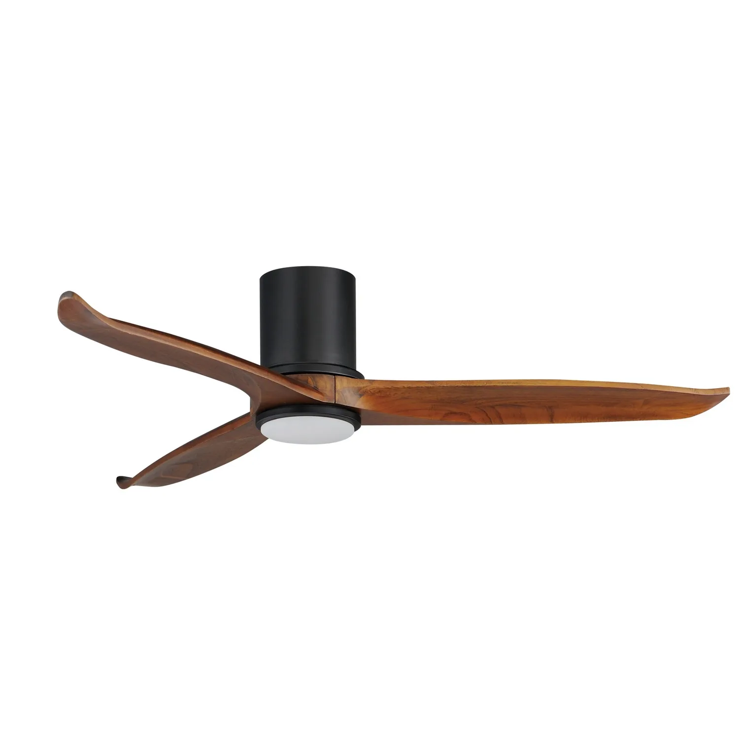 Woodwind 52" Ceiling Fan with LED Light in Black