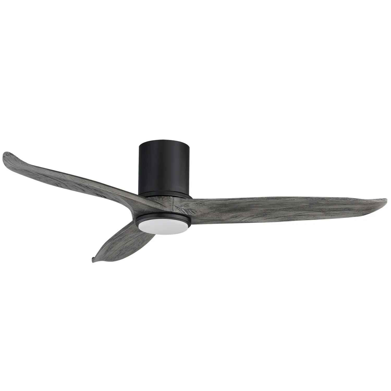 Woodwind 52" Ceiling Fan with LED Light in Black