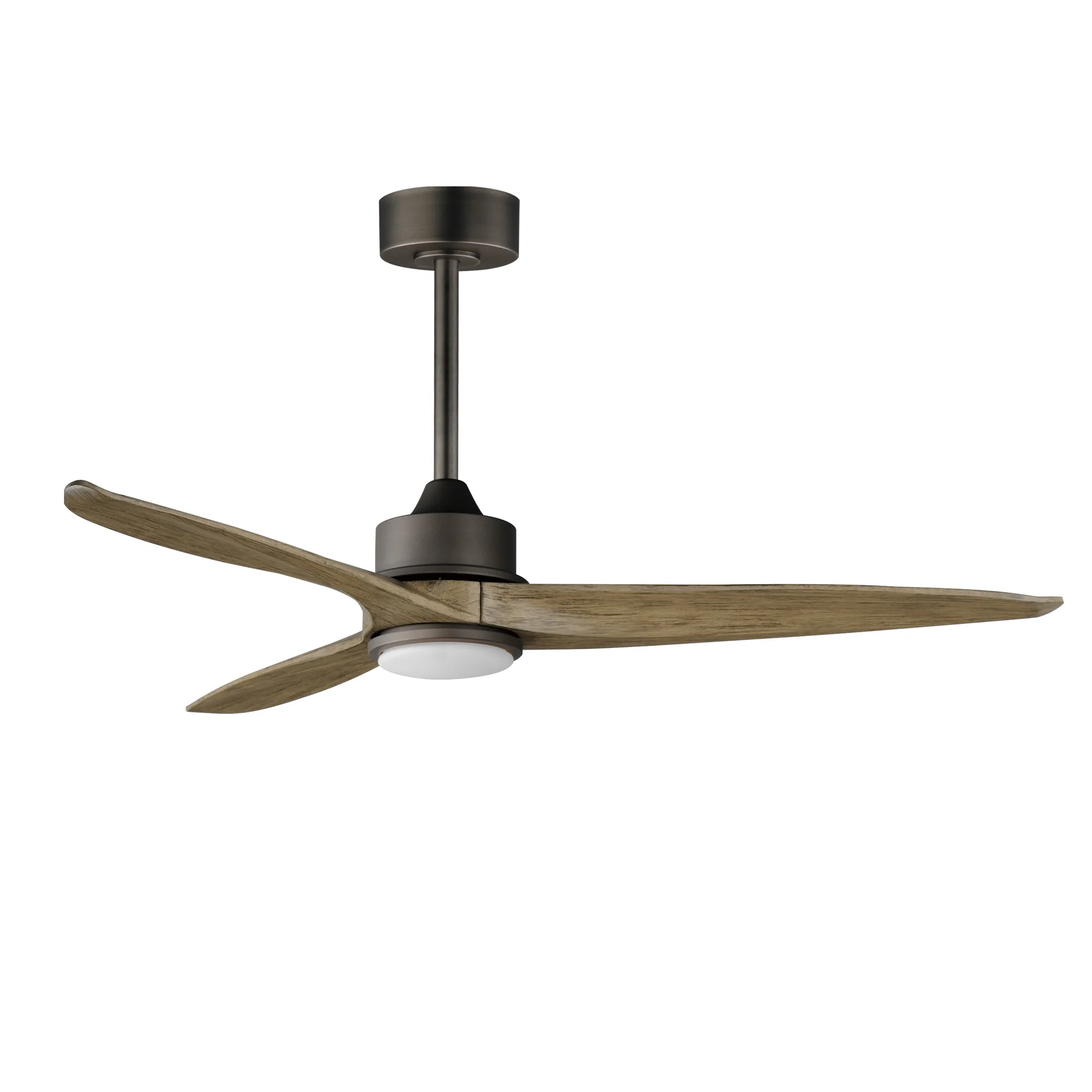 Woodwind 52" Ceiling Fan with LED Light in Charcoal Bronze