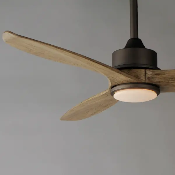 Woodwind 52" Ceiling Fan with LED Light in Charcoal Bronze - Image 3