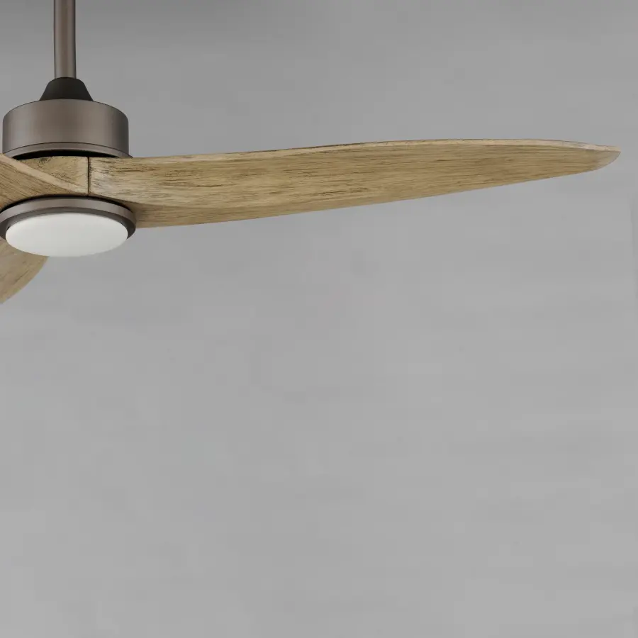 Woodwind 52" Ceiling Fan with LED Light in Charcoal Bronze - Image 4