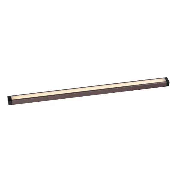 An innovative, slim channel LED light bar. The 120V input Slim Stick connects to a slim direct wire installation junction box where brightness and white color tunable LED light can be adjusted with the touch of a button. The control is the first in the industry to provide color temperature control variable between 2700-5000k on a driverless 120V LED strip. Included with the product, mounting clips allow the user install the channels flat or at an angle up to 90 degrees, so the product can be used in more applications such as cove, task, and closet lighting.