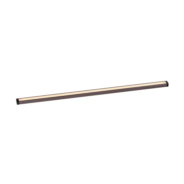 An innovative, slim channel LED light bar. The 120V input Slim Stick connects to a slim direct wire installation junction box where brightness and white color tunable LED light can be adjusted with the touch of a button. The control is the first in the industry to provide color temperature control variable between 2700-5000k on a driverless 120V LED strip. Included with the product, mounting clips allow the user install the channels flat or at an angle up to 90 degrees, so the product can be used in more applications such as cove, task, and closet lighting.