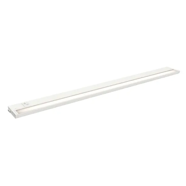Collection: CounterMax 5K Finish: White Width: 3.50" Height: 1.00" Length: 36.00" Weight: 2.55 lb Bulbs Included Number of Bulbs: 1 Maximum Wattage: 18.00 W Bulb Type: PCB Bulb Base: PCB Integrated Light Source: LED Light Output: 1730.00 lm Color Temperature: 2700 K CRI: 90 Dimmable Rated Average Life: 35000 Voltage: 120.00 V Material: Aluminum + LED + PC Safety Listing: cETLus Safety Rating: Damp LED Manufacturer Warranty: 5 Spec Sheet Instructions