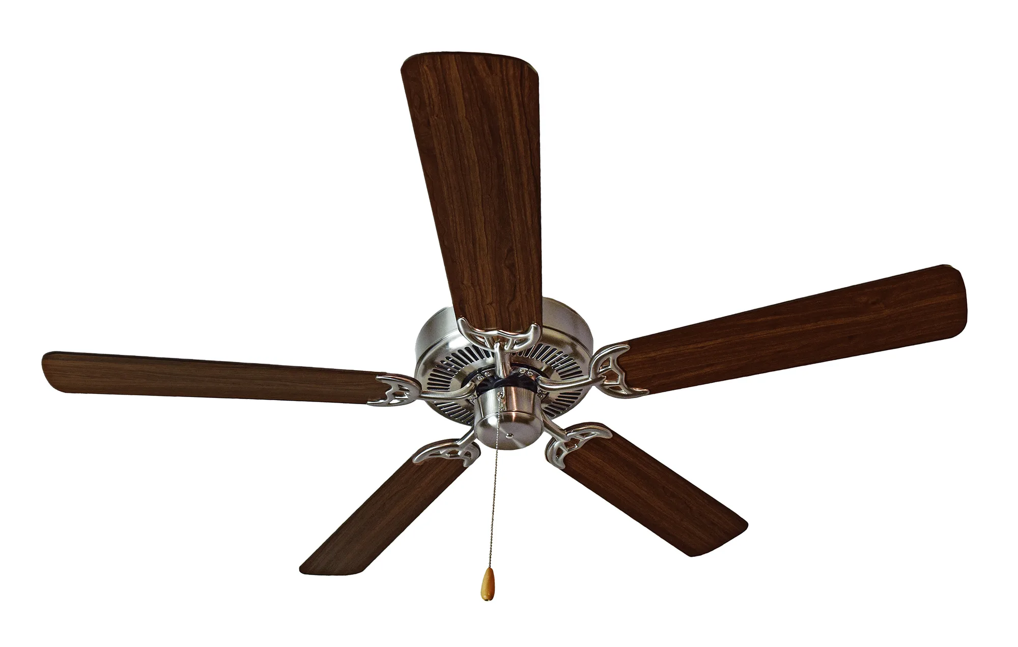 Basic-Max 52" Ceiling Fan in Satin Nickel / Walnut / Pecan