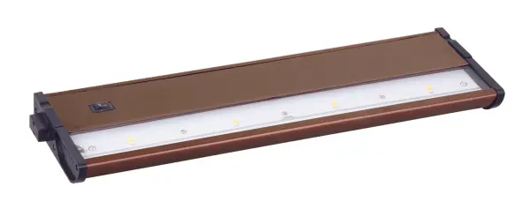 With a sleek profile and direct wiring, this fully dimmable state-of-the-art CounterMax MX-L120DC under cabinet light, powered by choice of 3000K LED manufactured by CREE® or 2700K LED manufactured by Philips® Luxeon®, easily installs under the cabinet with its built-in knock outs and emits a crisp white light which illuminates without shadows. The hinged top gives easy access for installation and wiring. Cabinets stay cool and safe with LED light output. CounterMax MX-L120DC is linkable without or with cords using MXInterLink4 accessories.