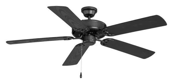 The Basic-Max ceiling fan features the ability to be installed three different ways: close mount, standard stem, and optional stems up to 72" long.
