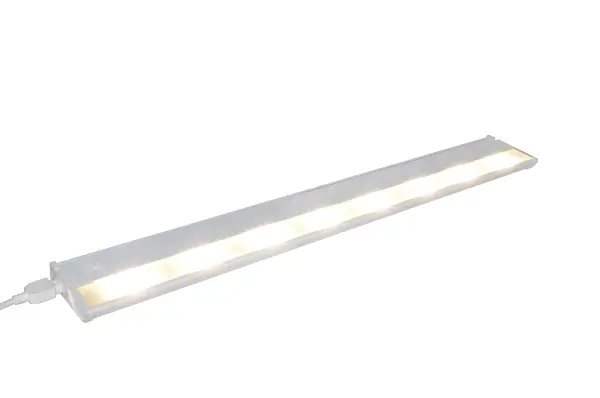 The MX-L120-DL features the same low profile frame of the MX-L120DC and also full dimmability but with an increased lumen output. Featuring the new LG 5630 LED with closer spacing for better light distribution and lower operating temperatures for longer life. The hinged top gives access for easy installation with captured mounting screws and quick wire connectors. - alternate view