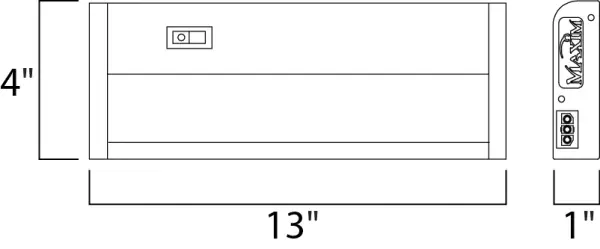 The MX-L120-DL features the same low profile frame of the MX-L120DC and also full dimmability but with an increased lumen output.  Featuring the new LG 5630 LED with closer spacing for better light distribution and lower operating temperatures for longer life.  The hinged top gives access for easy installation with captured mounting screws and quick wire connectors. - alternate view