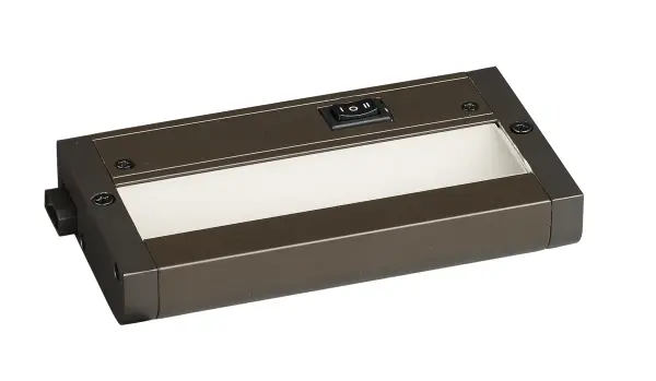 A perfect world for under cabinet lighting. Our latest model features 2 color temperatures, warm white and white, both in a 90 CRI for accurate color rendering. Just adjust the switch on the unit to select the best light for your application. Soft and even light is produced using an indirect light design which eliminates spots on the counter surface. Easy to install and connects either end to end or by using the connecting cord included.