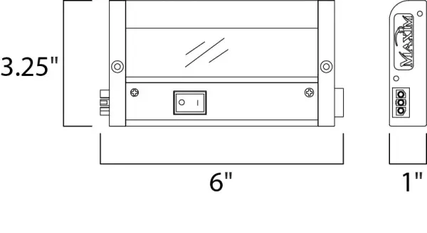 A perfect world for under cabinet lighting. Our latest model features 2 color temperatures, warm white and white, both in a 90 CRI for accurate color rendering. Just adjust the switch on the unit to select the best light for your application. Soft and even light is produced using an indirect light design which eliminates spots on the counter surface. Easy to install and connects either end to end or by using the connecting cord included. - alternate view