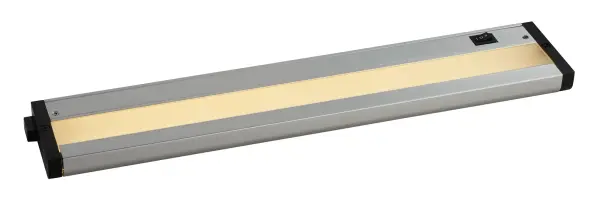 A perfect world for under cabinet lighting. Our latest model features 2 color temperatures, warm white and white, both in a 90 CRI for accurate color rendering. Just adjust the switch on the unit to select the best light for your application. Soft and even light is produced using an indirect light design which eliminates spots on the counter surface. Easy to install and connects either end to end or by using the connecting cord included.