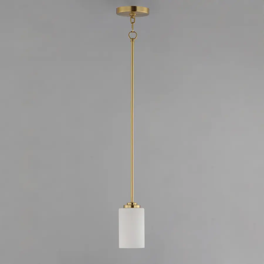 Deven One Light Mini Pendant in Satin Brass - Image 2