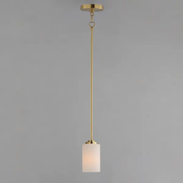 Deven One Light Mini Pendant in Satin Brass - Image 3