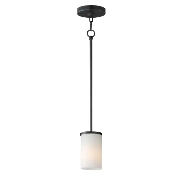 A clean design for the most common applications, the Lateral collection offers chandeliers in both traditional configurations and within a rectangular frame for above dining spaces. Finished in complementary colors including Satin Brass, Satin Nickel or Matte Black, this collection is economically priced with excellent construction. Great for remodeling, this collection's bath vanities feature an extended backplate for cleaner installations. Satin White cylindrical glass sits on a clean rectangular bar. This collection is sure to provide the transitional look to update your next project. Collection: Lateral Finish: Black Glass: Satin White Width: 4.75" Height: 7.00" Length: 4.75" Weight: 1.76 lb Wire: 120" Canopy: 4.75"x4.75"x0.75" Number of Bulbs: 1 Maximum Wattage: 60.00 W Bulb Base: E26 Medium Light Source: Incandescent Voltage: 120.00 V Material: Steel, Glass Safety Listing: cETLus Manufacturer Warranty: 3 Spec Sheet