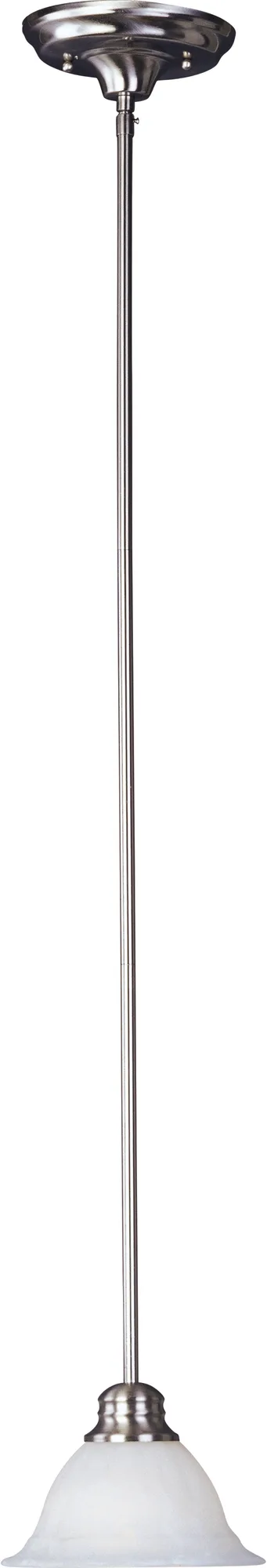 Mini Pendants One Light Mini Pendant in Satin Nickel
