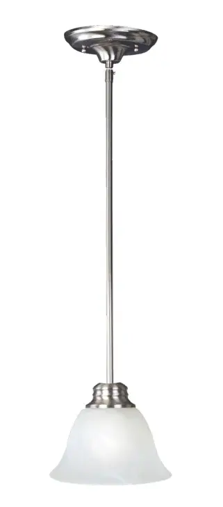 Malaga One Light Mini Pendant in Satin Nickel - Image 1