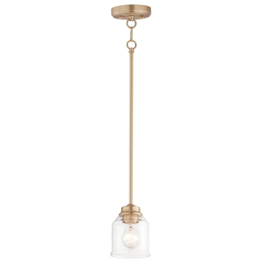 Acadia One Light Pendant in Heritage Brass - Image 1