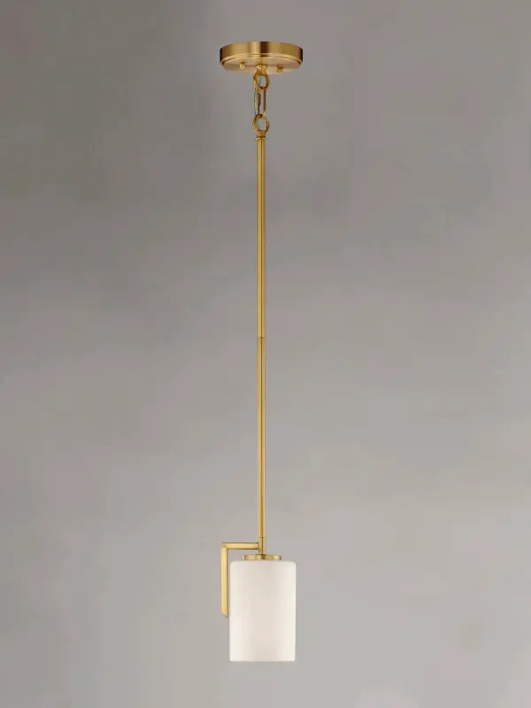 Dart One Light Mini Pendant in Satin Brass - Image 2