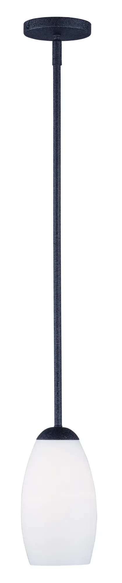 Taylor One Light Mini Pendant in Textured Black - Image 1
