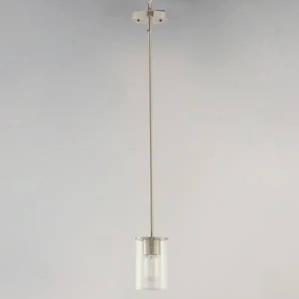 Sleek One Light Mini Pendant in Satin Nickel - Image 2