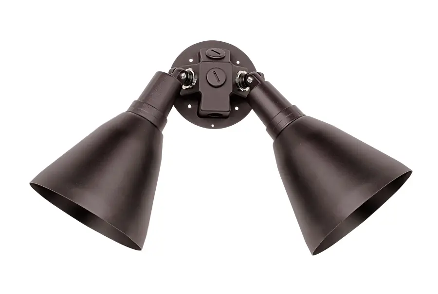 Spots Two Light Outdoor Wall Lantern in Tawny Bronze