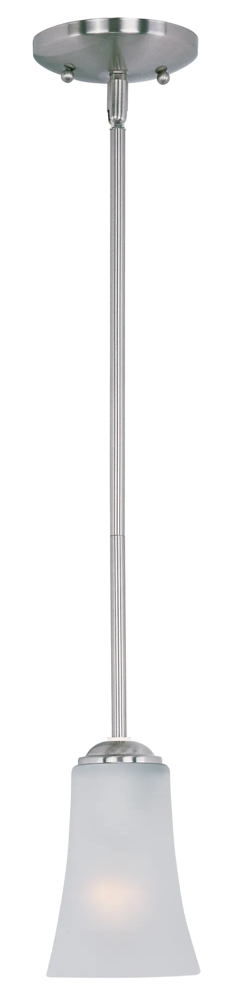 Logan One Light Mini Pendant in Satin Nickel