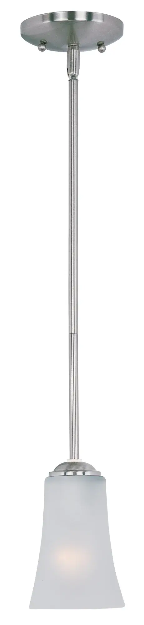Logan One Light Mini Pendant in Satin Nickel - Image 1