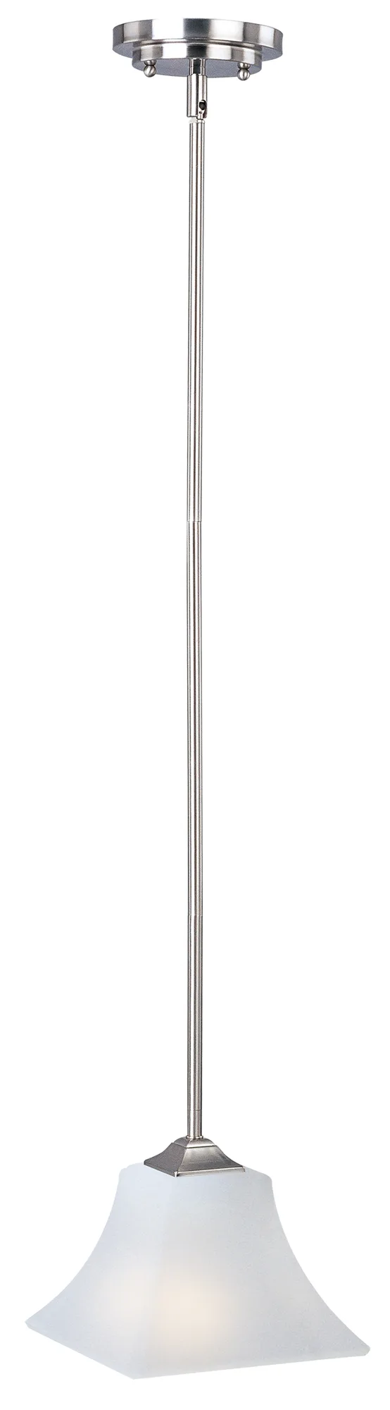 Aurora One Light Mini Pendant in Satin Nickel