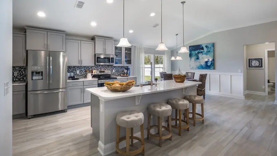 Aurora One Light Mini Pendant in Satin Nickel - Image 4