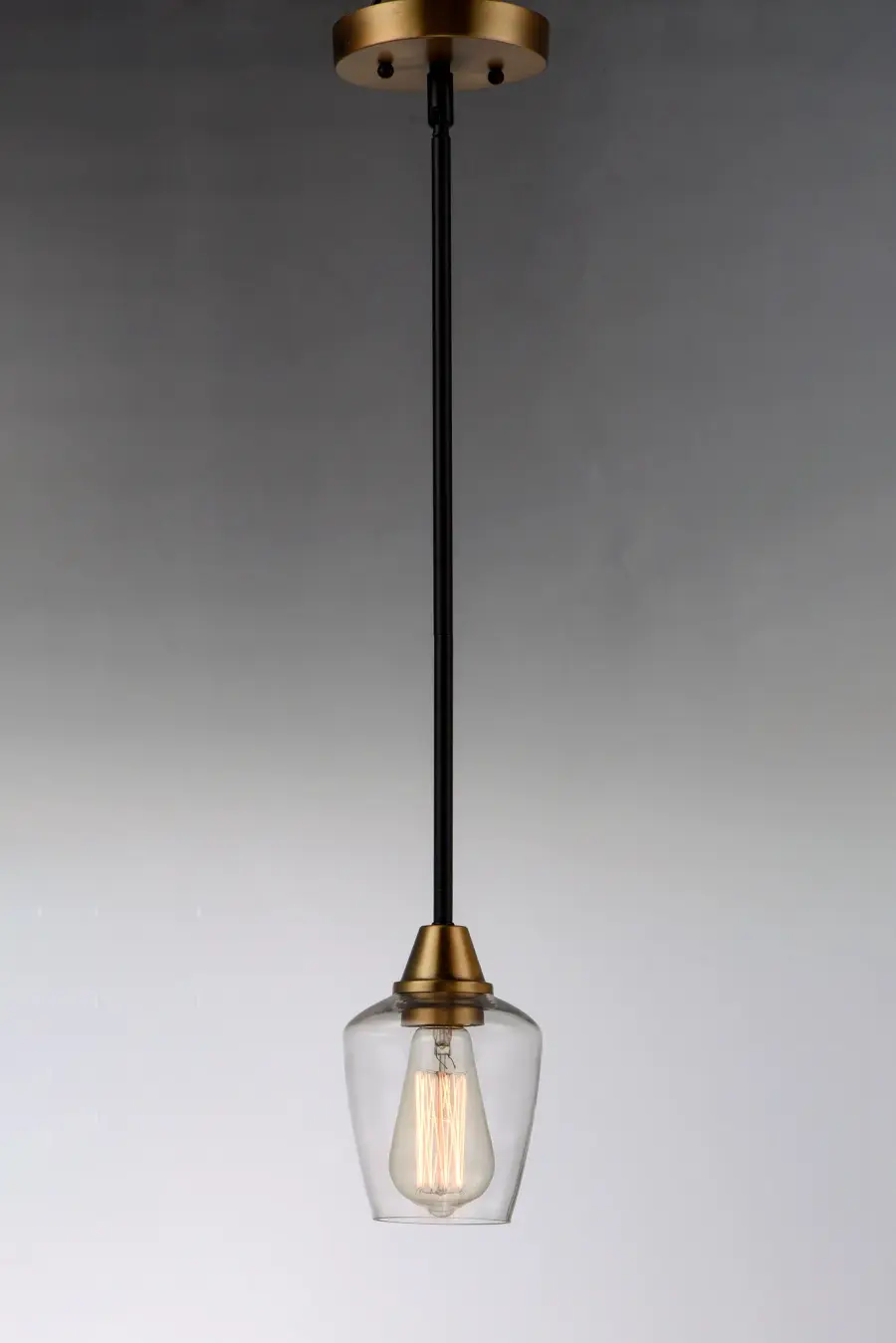 Goblet One Light Mini Pendant in Bronze / Antique Brass - Image 3