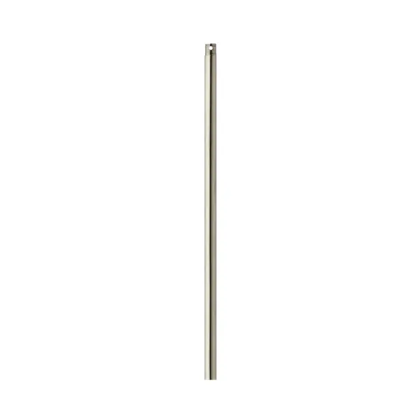 This down rod provides the necessary extension for ceiling fans in rooms with higher ceilings. The satin nickel finish offers a versatile, neutral aesthetic that complements most fan styles and room decors.