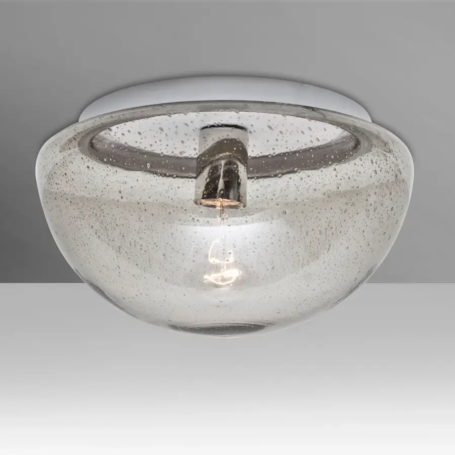 Clear Bubble Semi-Flush Ceiling Light