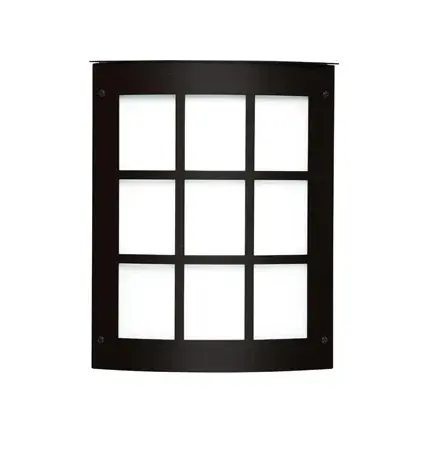 The Moto Grid combines handcrafted glass with a distinctive grid faceplate design that works equally well indoors or outdoors. ADA-compliant construction and durable outdoor-rated materials make this a practical choice. - alternate view