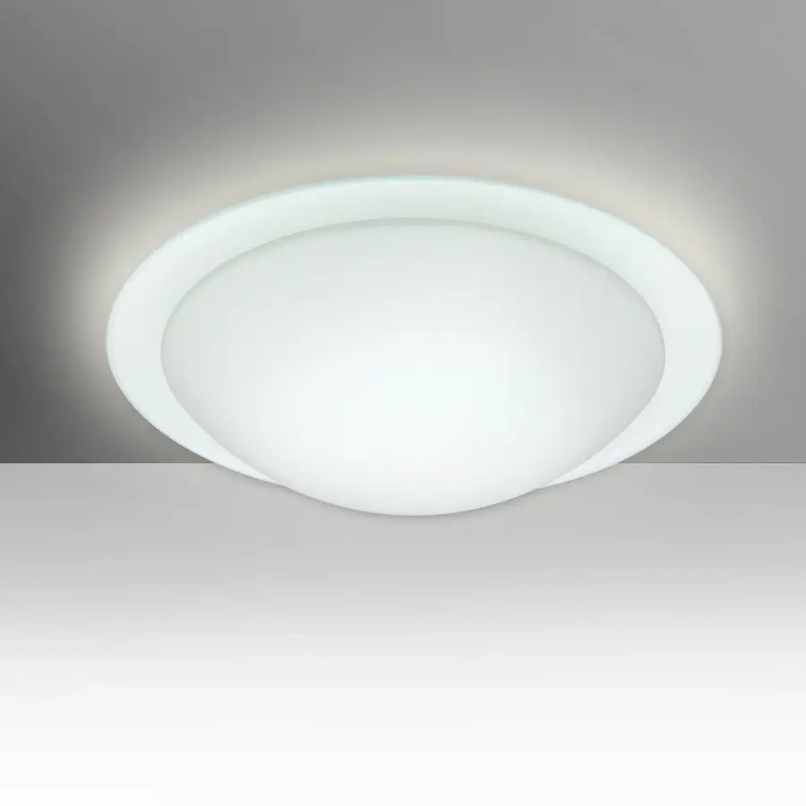 Ring White/Clear Flush Mount Ceiling Light - Image 1