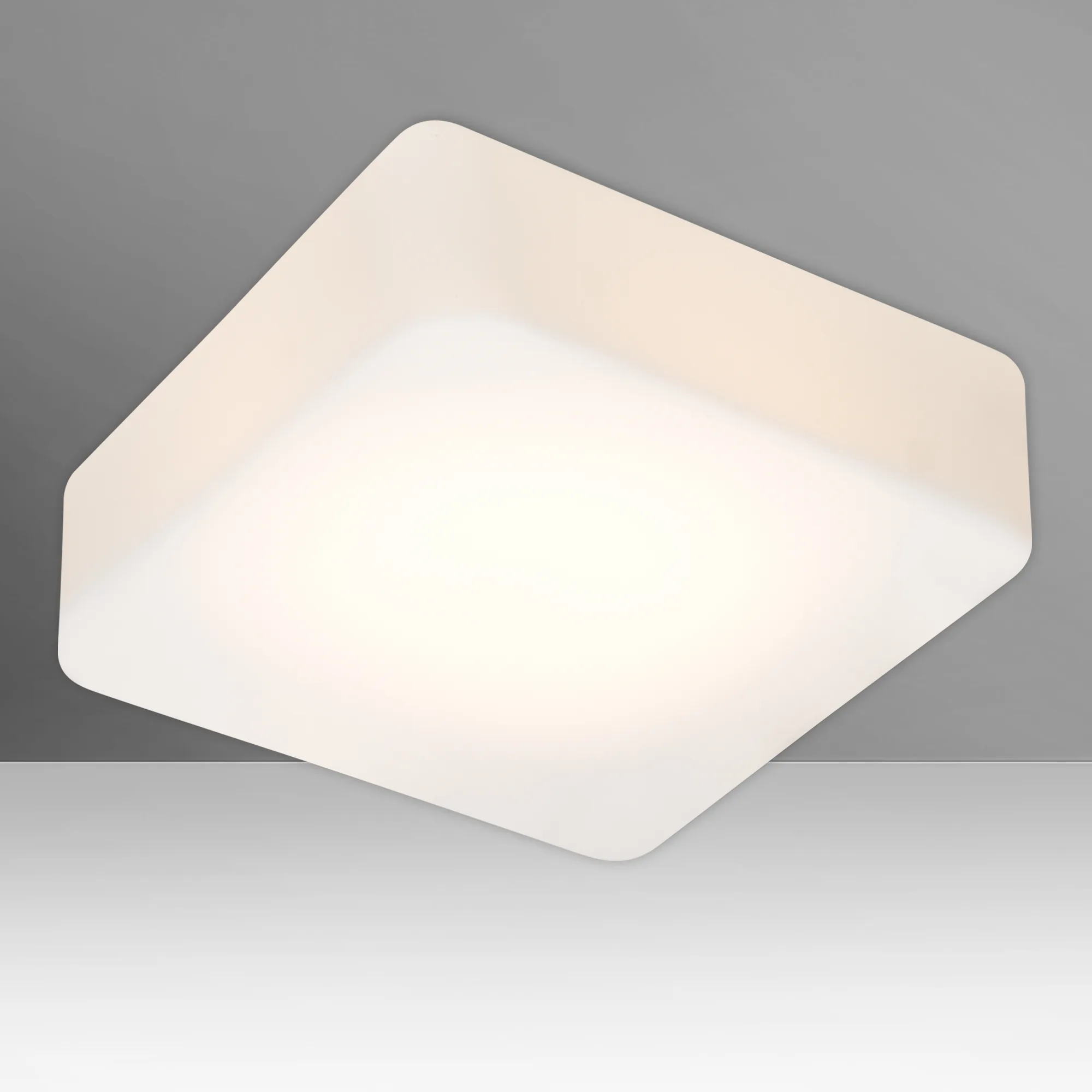 Geo Opal Matte Flush Mount