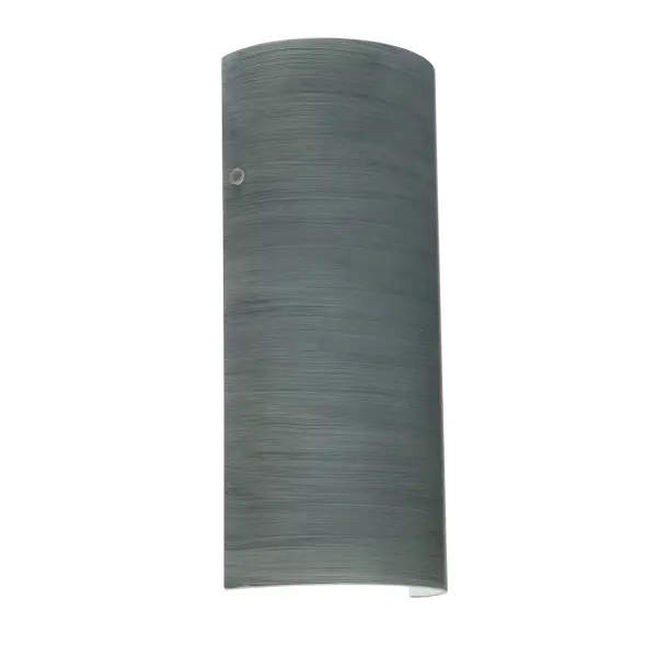 The classic colonade-shaped Torre wall sconce has minimal hardware to show off the beautiful open-ended handcrafted glass. ADA-Compliant. Our Titan glass is a soft off-white cased glass that is handcrafted with spiraling strokes of silver, emphasizing the subtle brush pattern. The silvery rippled design is subdued and harmonious. Unlit, it appears as simply a textured surface like spun silk, but when lit the texture comes alive. The smooth satin finish on the clear outer layer is a result of an extensive etching process, with the texture of the subtle brushing. This blown glass is handcrafted by a skilled artisan, utilizing century-old techniques passed down from generation to generation.