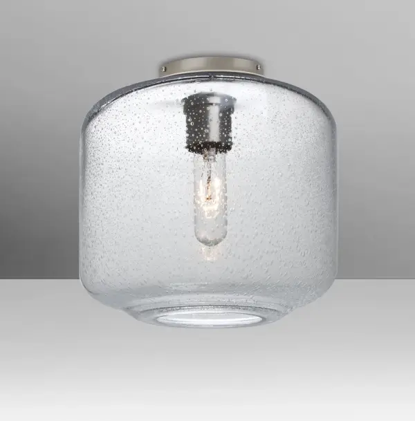Niles 10 Clear Bubble Semi-Flush Mount