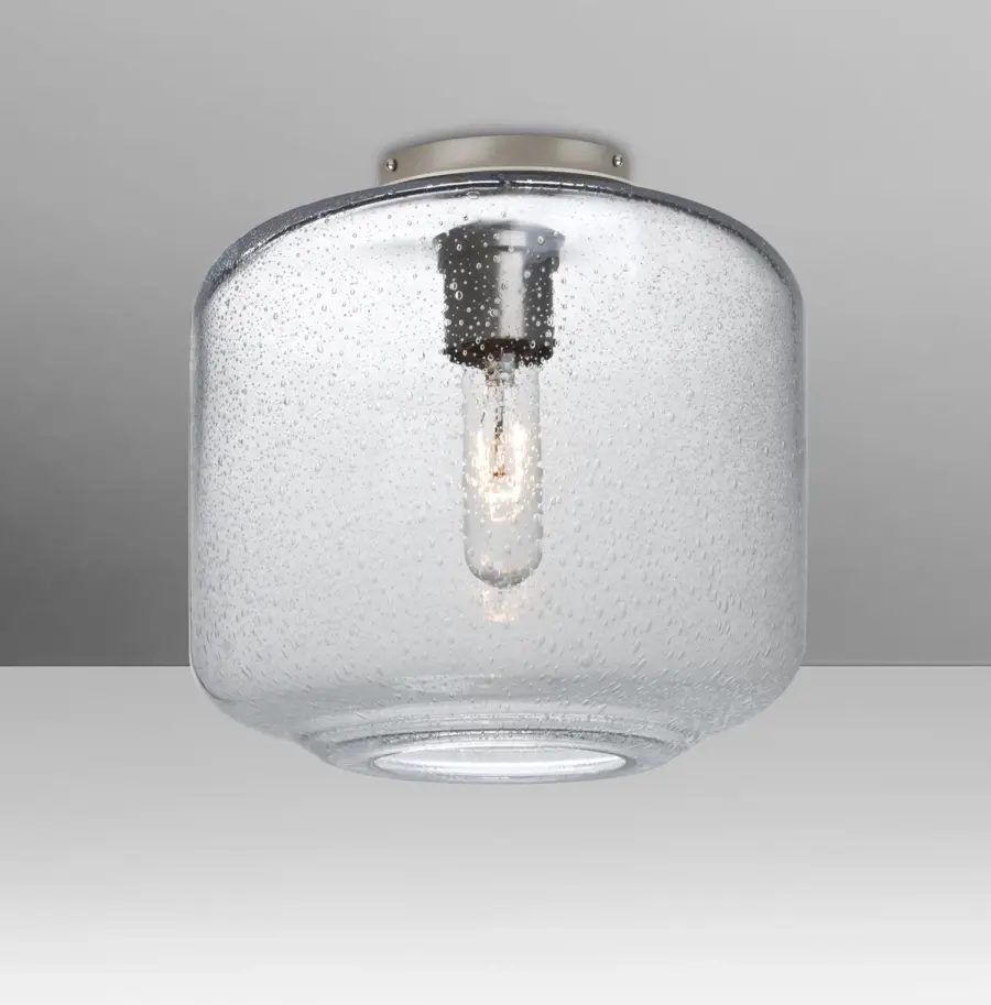 Niles 10 Clear Bubble Semi-Flush Mount