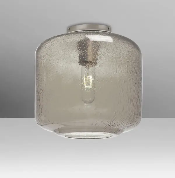 Niles 10 Smoke Bubble Semi-Flush Mount