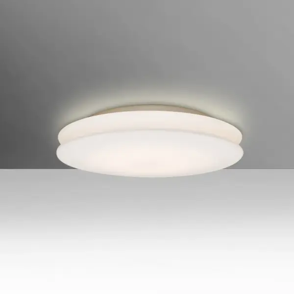 Our Aura opal Flush mount is a low profile contemporary design, composed of an interestingly radiused blown opal glass shade which can suit any classic or modern decor. Opal has a very tranquil glow that is pleasing in appearance, the smooth satin finish on the opal’s outer layer is a result of an extensive etching process.