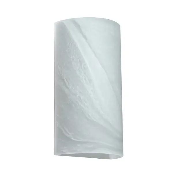 The Dorian Marble sconce combines functionality with sophisticated design, featuring handcrafted pressed glass that mimics alabaster. Its half-cylinder shape and ADA compliance make it ideal for any space requiring accessible lighting.